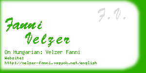 fanni velzer business card